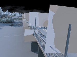 winter city 3D Модель
