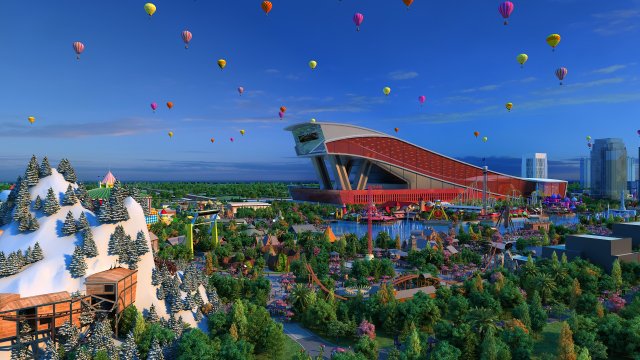 amusement park 3D Модель .c4d .max .obj .3ds .fbx .stl .blend 