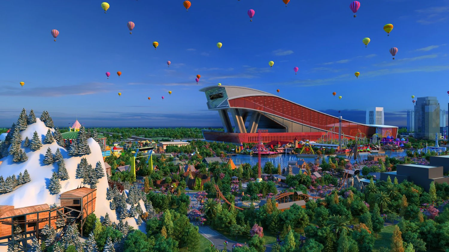 amusement park 3D Model .c4d .max .obj .3ds .fbx .stl .blend