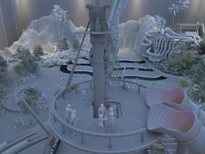 roller coaster 3D Model