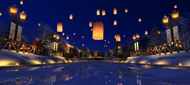 kongming lantern Model 3D .c4d .max .obj .3ds .fbx .stl .blend 