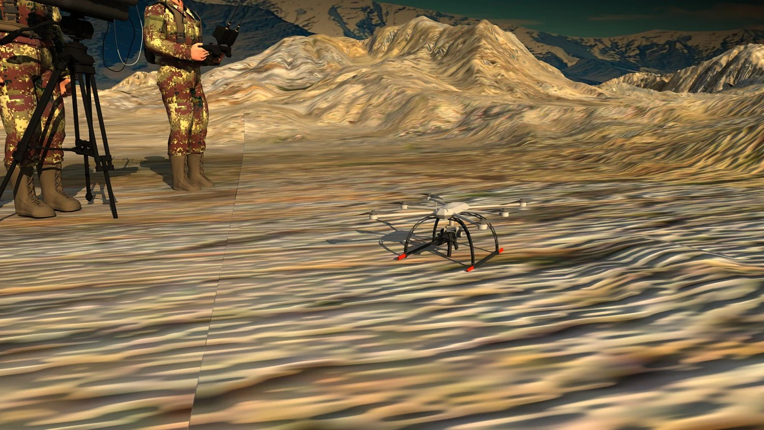 test drone 3D Model .c4d .max .obj .3ds .fbx .stl .blend 