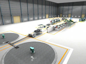 f&aacute;brica Modelo 3D