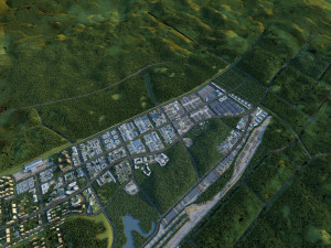 small town 3D 모델