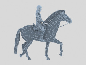 equestrian show 3D Modell