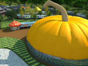 cartoon building Modelo 3D
