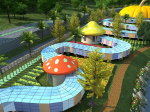 cartoon building Modello 3D