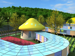 cartoon building Modello 3D
