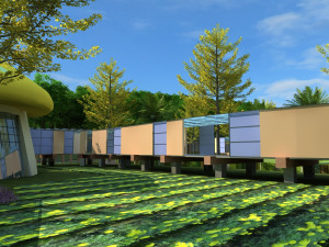 cartoon building Modello 3D