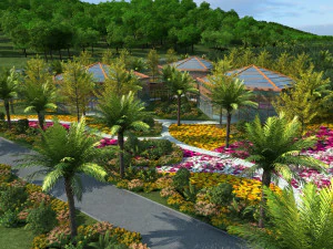 мультяшное здание 3D Модель