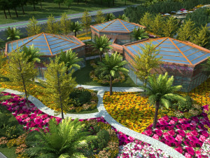 cartoon building 3D 모델