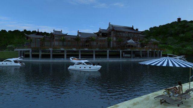 city building Model 3D .c4d .max .obj .3ds .fbx .stl .blend 