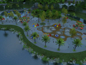 bangunan kota Model 3D