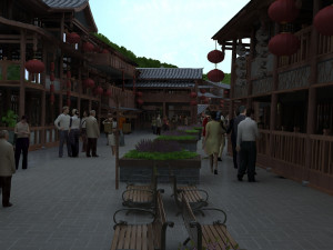 commercial street 3D Model