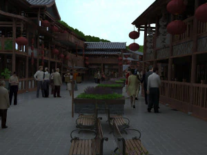 commercial street 3D Model