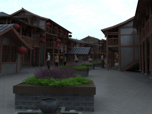 commercial street 3D Model