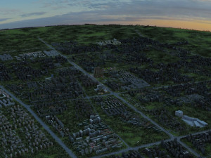 city aerial view 3D 모델