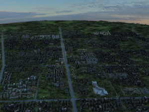 city aerial view 3D 모델