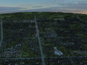 city aerial view 3D Model