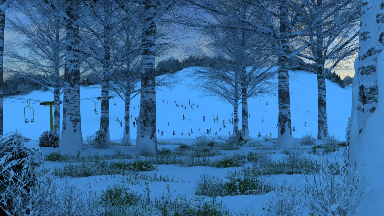 ski facility 3D Model .c4d .max .obj .3ds .fbx .stl .blend 