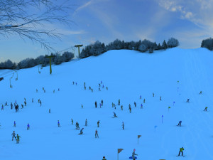 ski facility Modèle 3D