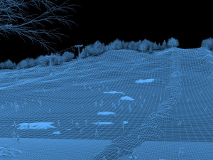 ski facility Modèle 3D