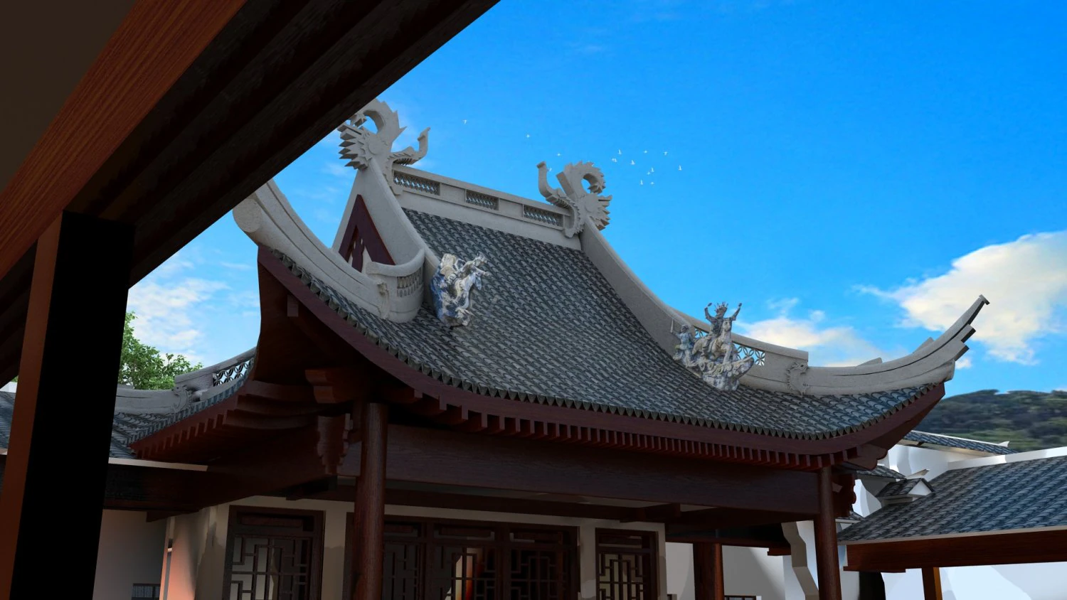 temple 3D Model .c4d .max .obj .3ds .fbx .stl .blend 