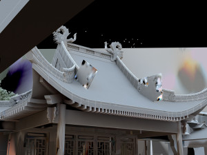 temple 3D 模型