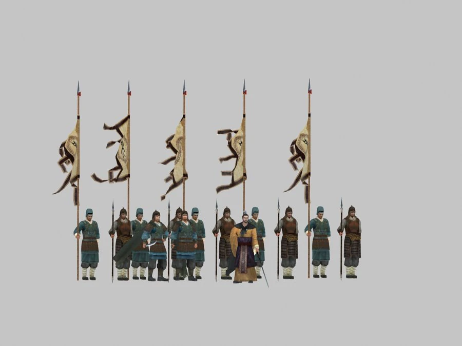 ancient soldiers 3D Model .c4d .max .obj .3ds .fbx .stl .blend 