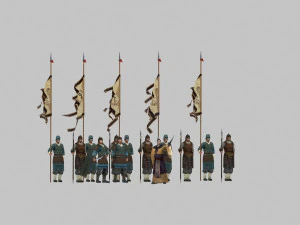 ancient soldiers 3D Model