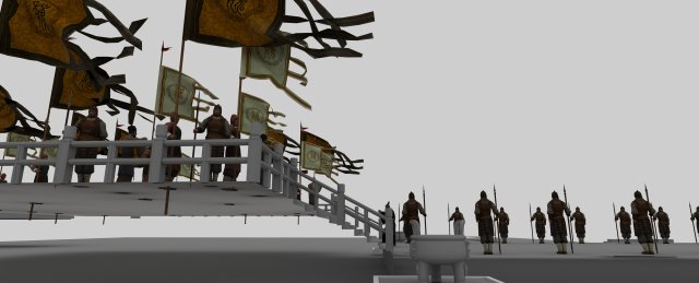 ancient soldiers 3D Model .c4d .max .obj .3ds .fbx .stl .blend 