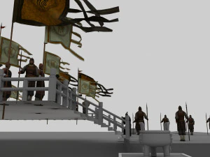 고대 군인 3D 모델