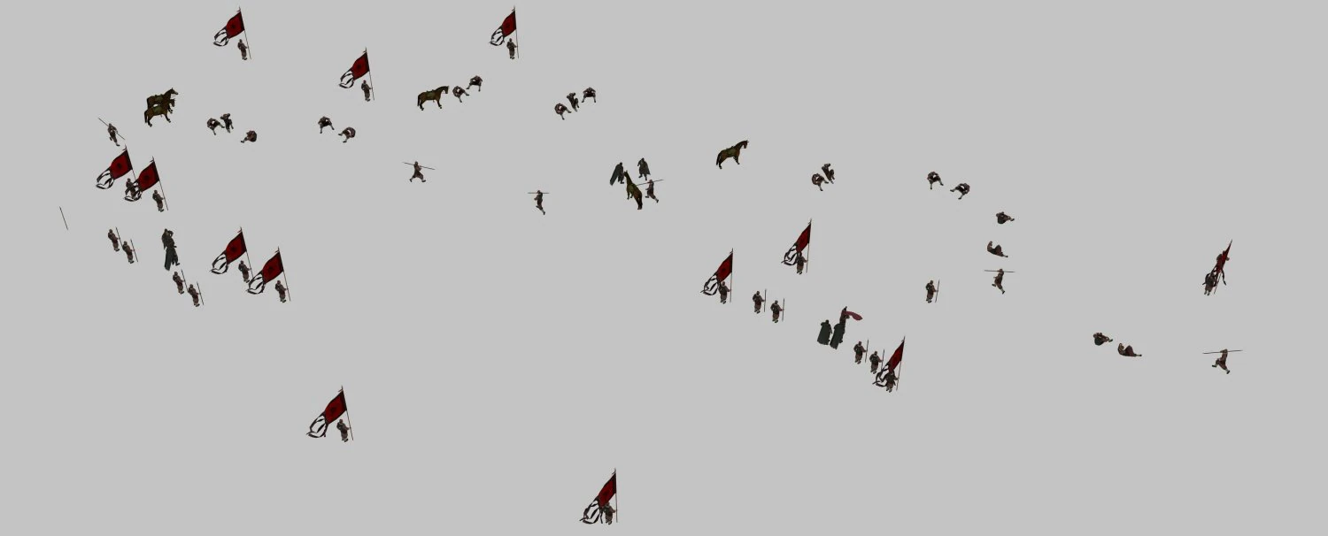 ancient soldiers 3D Model .c4d .max .obj .3ds .fbx .stl .blend