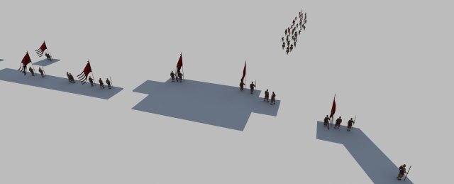 ancient soldiers 3D Model .c4d .max .obj .3ds .fbx .stl .blend 