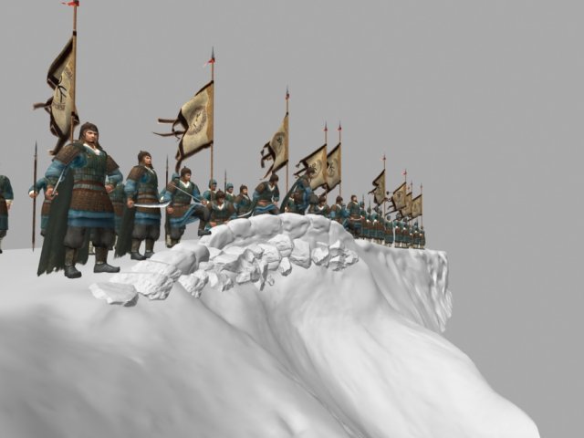 ancient soldiers 3D 모델 .c4d .max .obj .3ds .fbx .stl .blend 