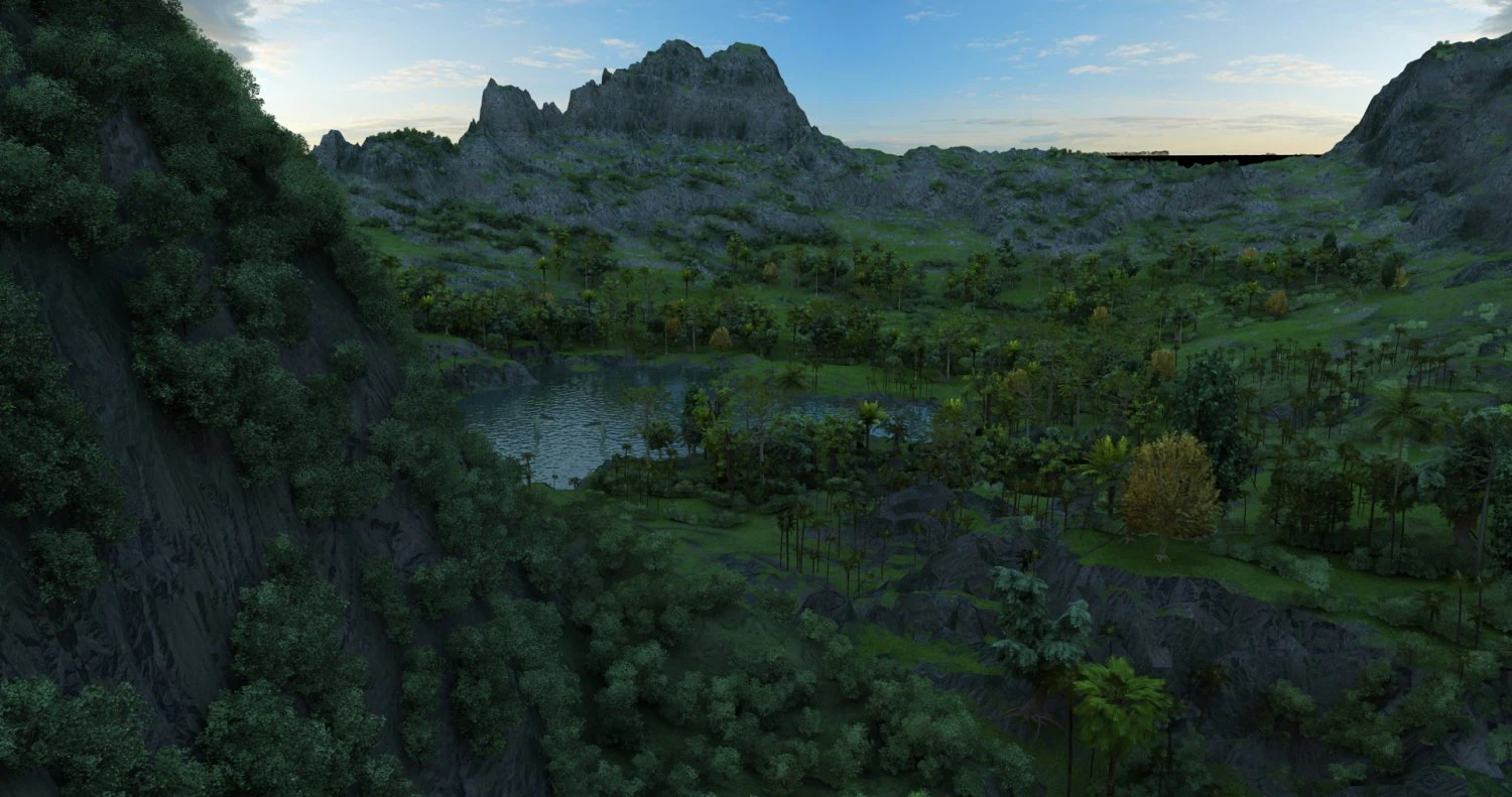 natural scene 3D Model .c4d .max .obj .3ds .fbx .stl .blend 