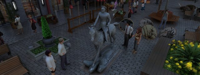 commercial street Modelo 3D .c4d .max .obj .3ds .fbx .stl .blend 