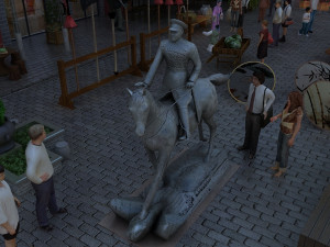 commercial street Modelo 3D