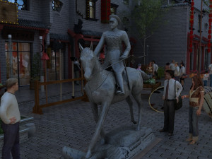 commercial street Modelo 3D