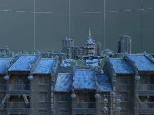 city building 3D मॉडल