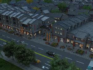 commercial street 3D Model