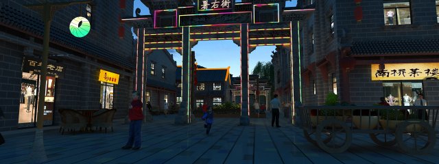commercial street 3D Model .c4d .max .obj .3ds .fbx .stl .blend 