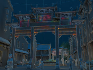 commercial street 3D Model