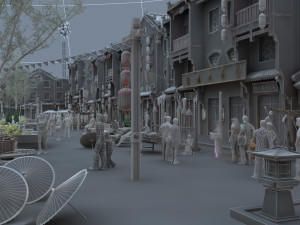 commercial street 3D Model