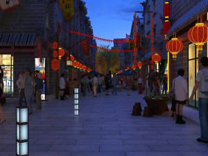 city night view 3D Model