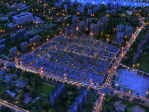 city night view 3D Model