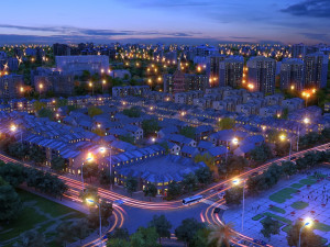 city night view 3D Model
