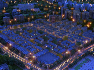 city night view 3Dモデル