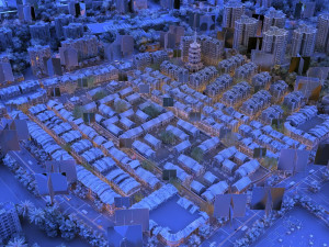 city night view 3Dモデル