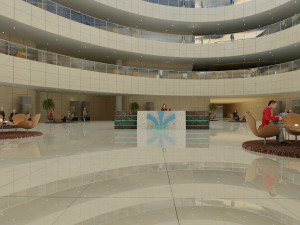 hall Modelo 3D